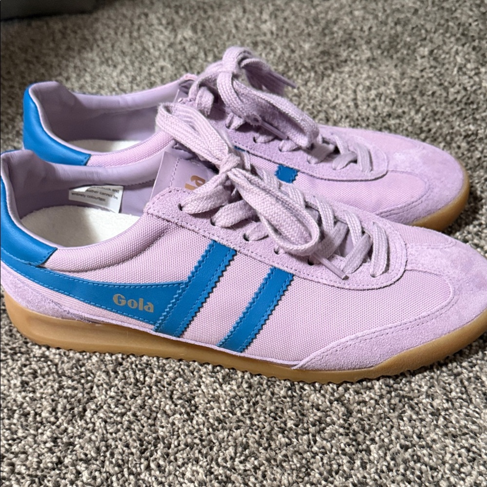 Gola Lavender and Blue Classic Athletic Sneakers